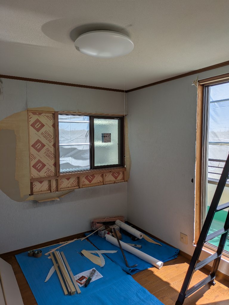 リフォーム 窓 ハツリ工法 断熱性能 大工 サッシ 建築 工務店 豊橋市 豊川市 新城市 画像